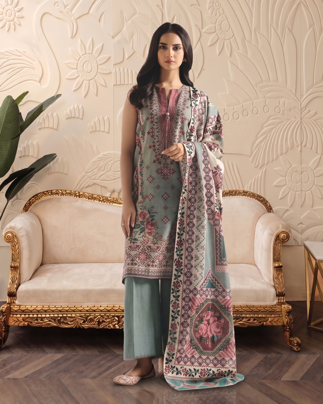 ETHNC Premium Printed Lawn — 3 Piece