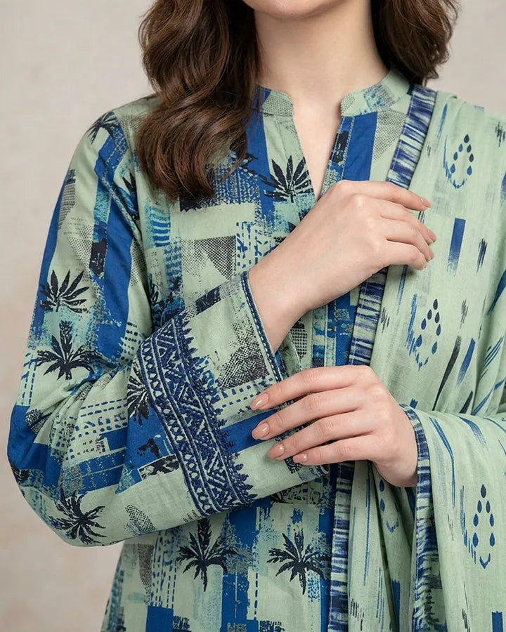 Ocean Breeze Lawn Suit