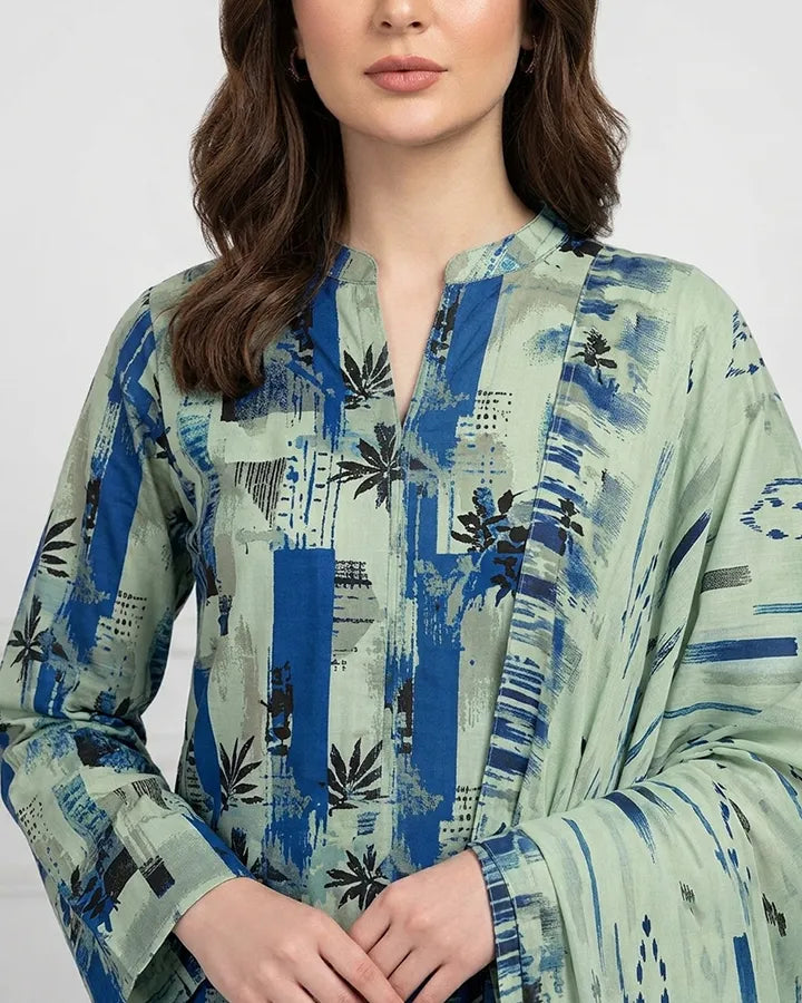 Ocean Mist Lawn Suit
