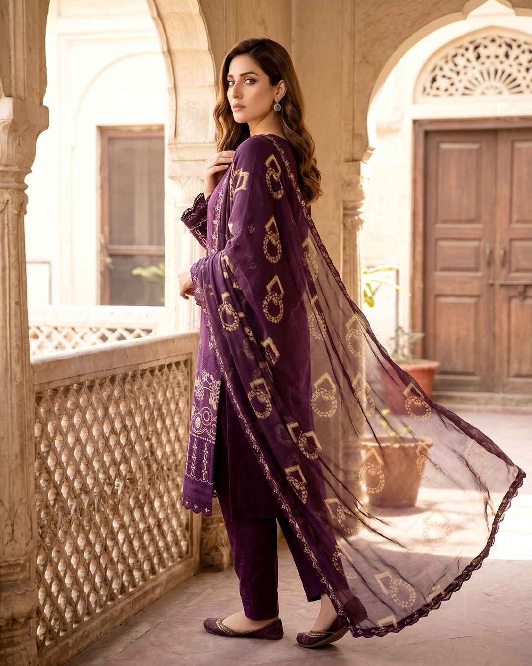 Maria B Luxury Embroidered Lawn — 3 Piece