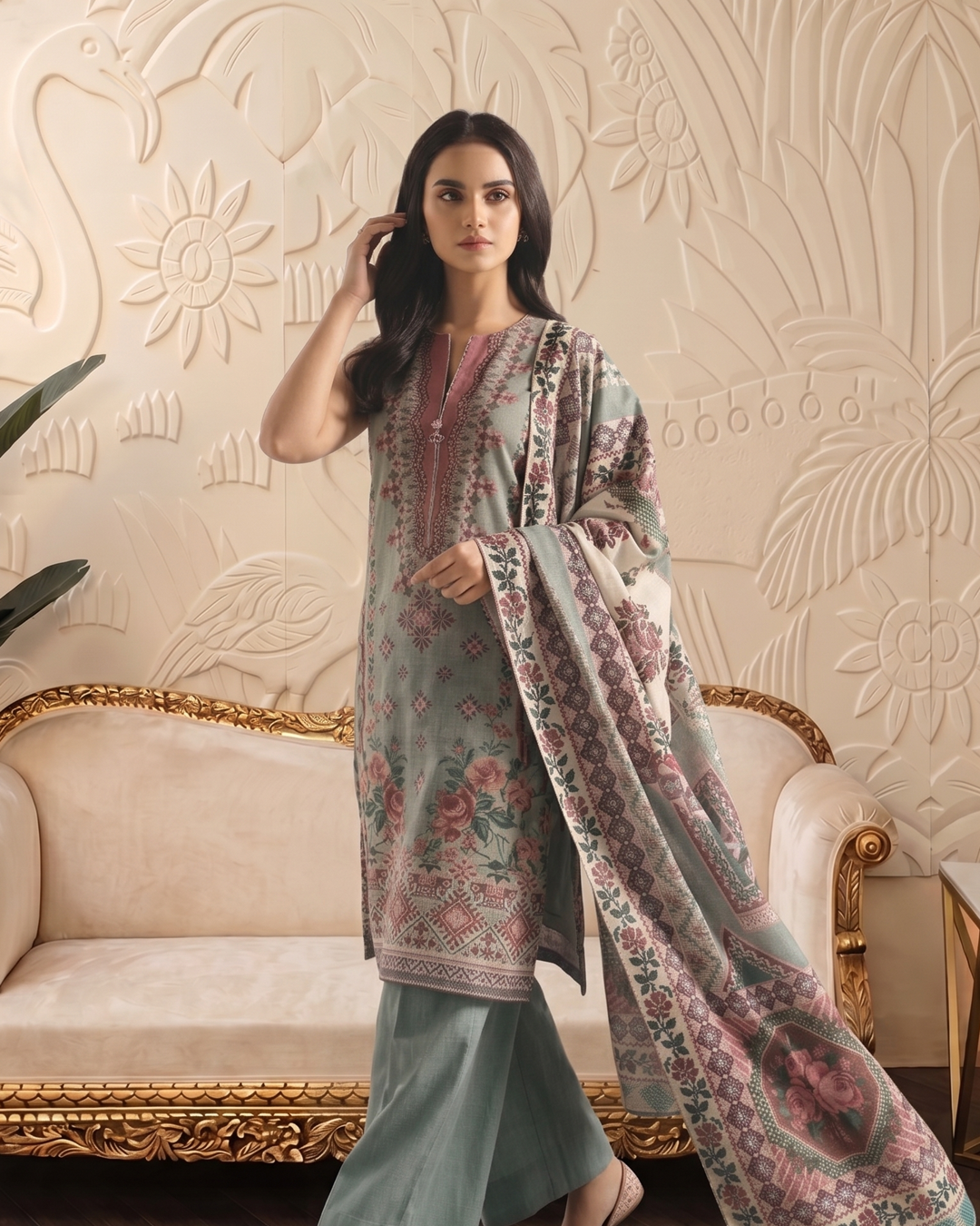ETHNC Premium Printed Lawn — 3 Piece