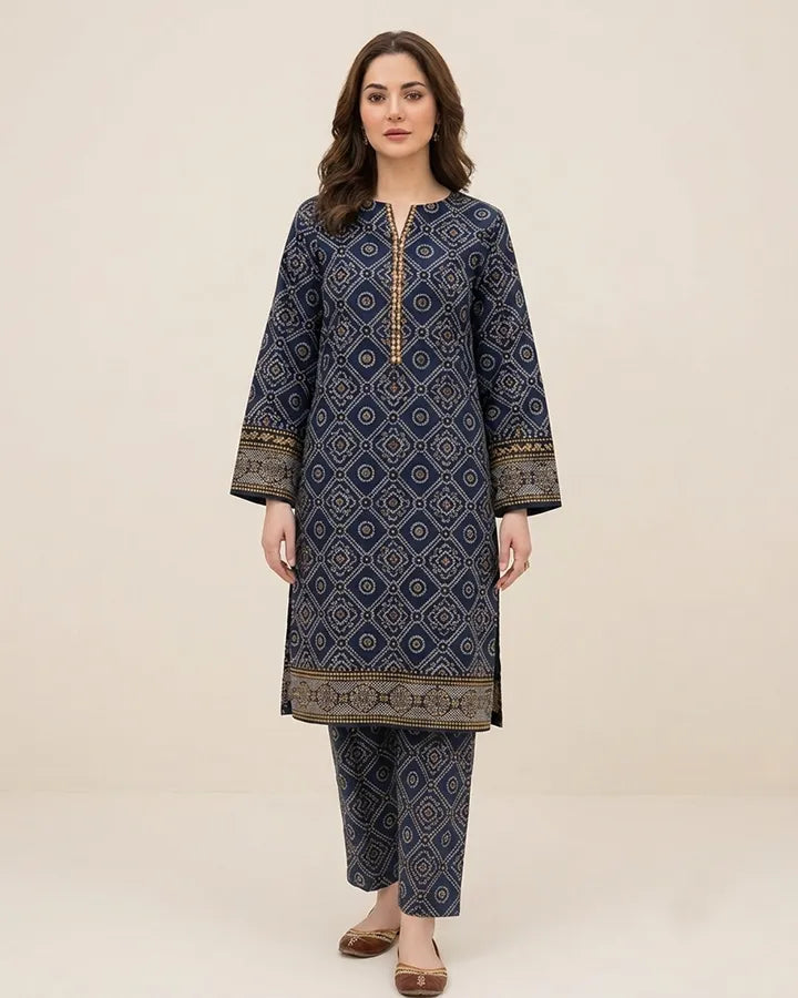 Midnight Heritage Lawn Suit