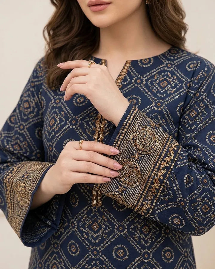 Midnight Heritage Lawn Suit