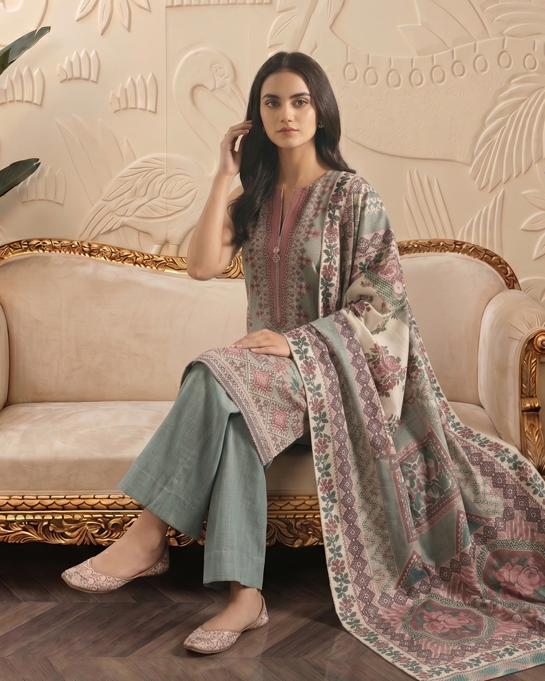ETHNC Premium Printed Lawn — 3 Piece