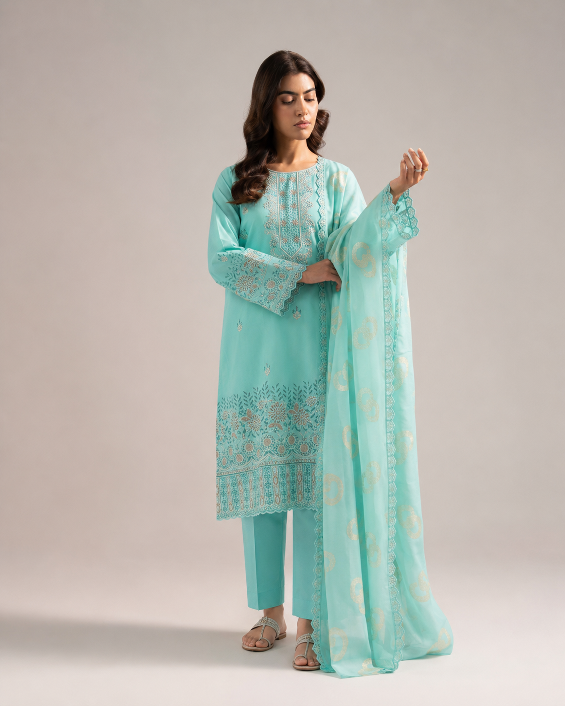 Maria B Luxury Embroidered Lawn — 3 Piece