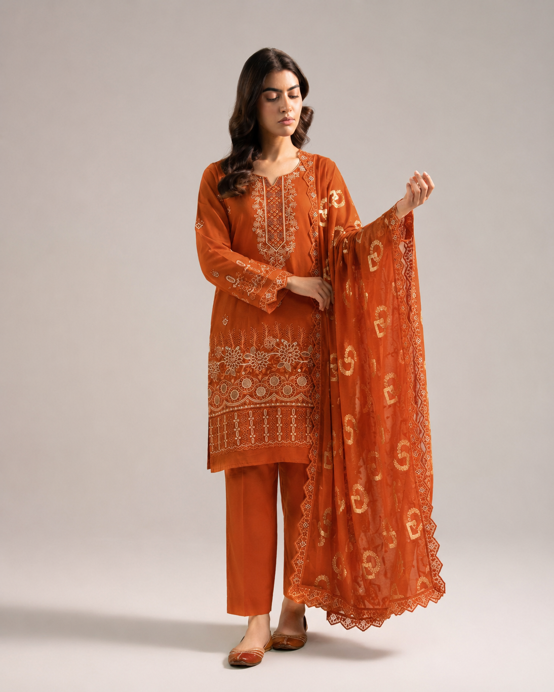 Maria B Luxury Embroidered Lawn — 3 Piece