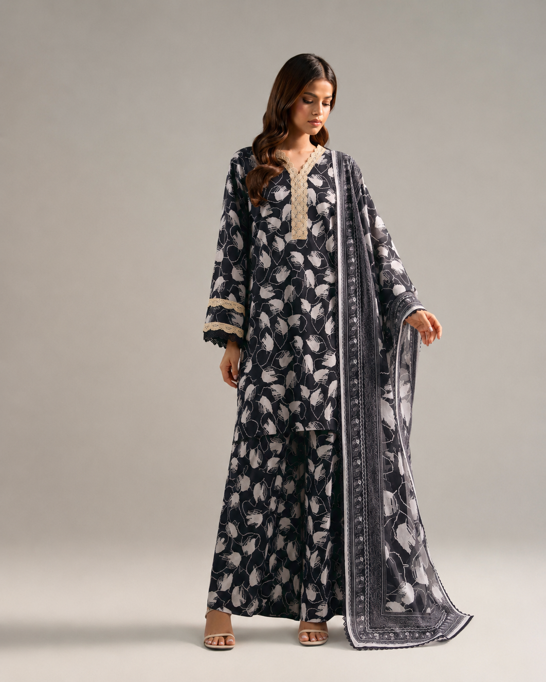 Anushay Luxury Printed Lawn — 3 Piece Collection