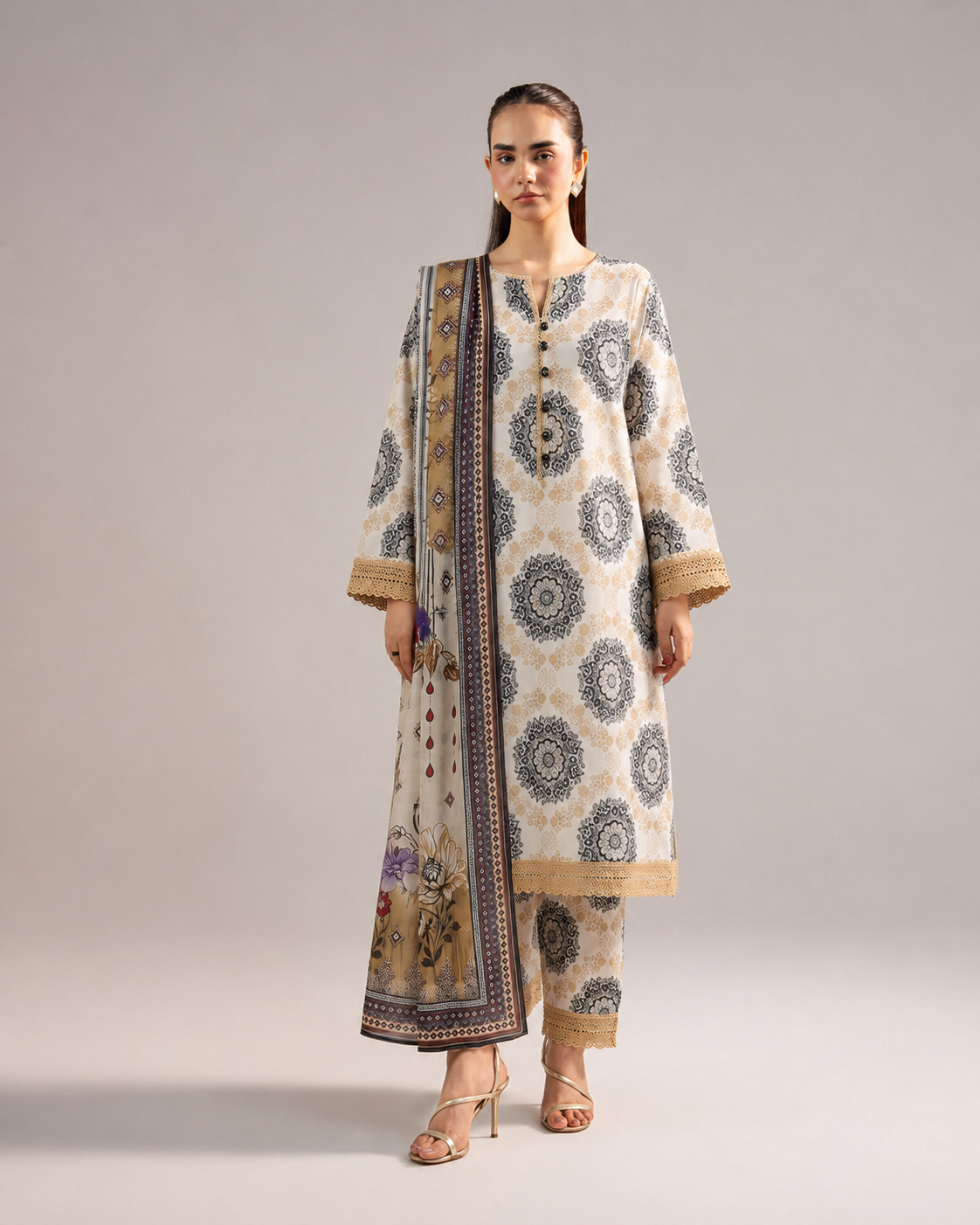 Anushay Luxury Printed Lawn — 3 Piece Collection