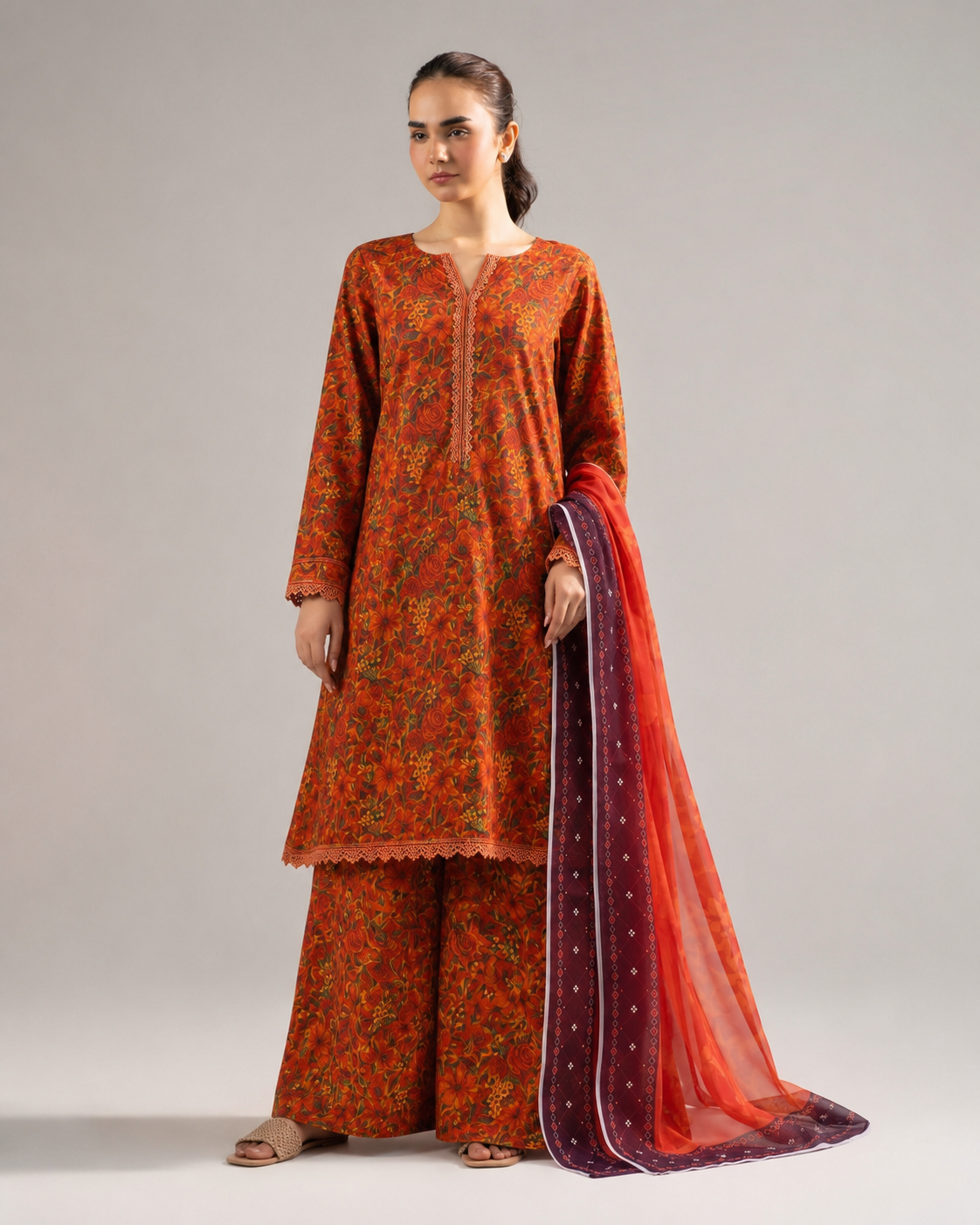 Anushay Luxury Printed Lawn — 3 Piece Collection