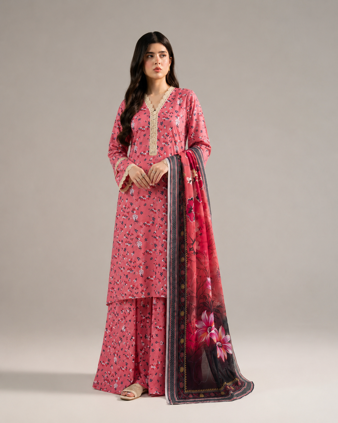 Anushay Luxury Printed Lawn — 3 Piece Collection