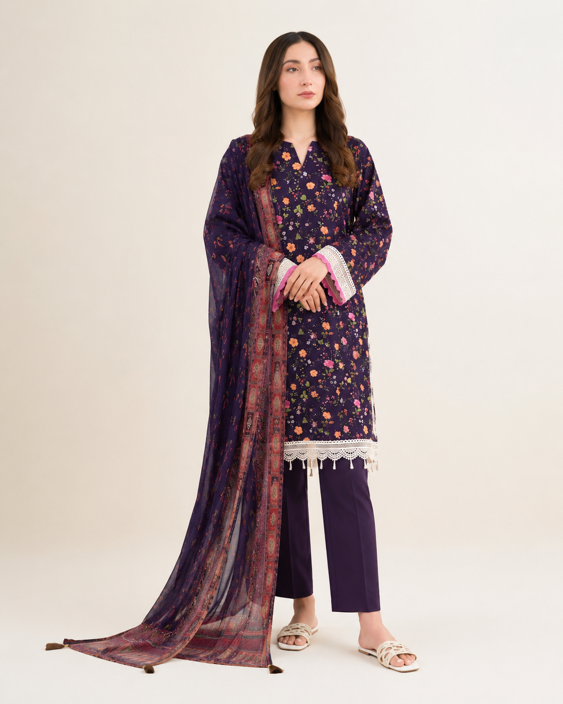 Alkaram | Signature Essence – Premium 3-Piece Printed Lawn