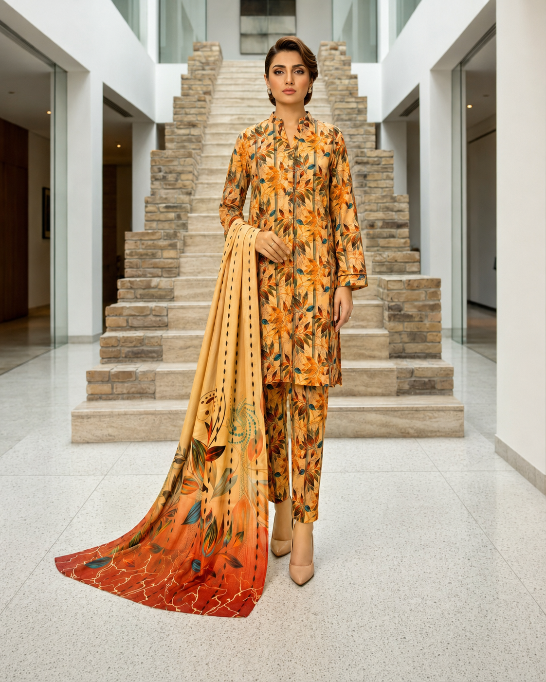 Alkaram | Modern Heritage – Premium 90/70 Printed Lawn - 3 Piece