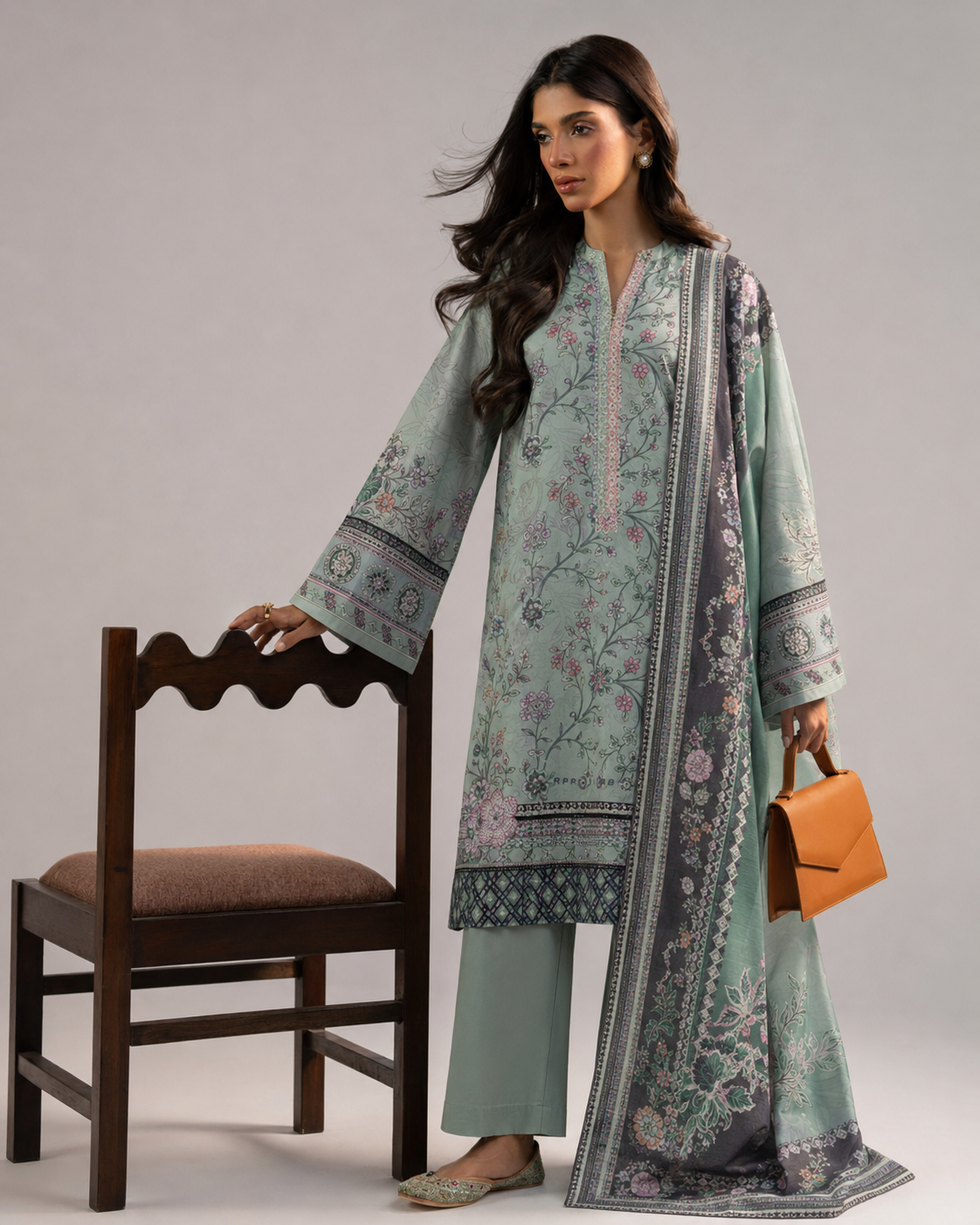 ETHNC Premium Printed Lawn — 3 Piece