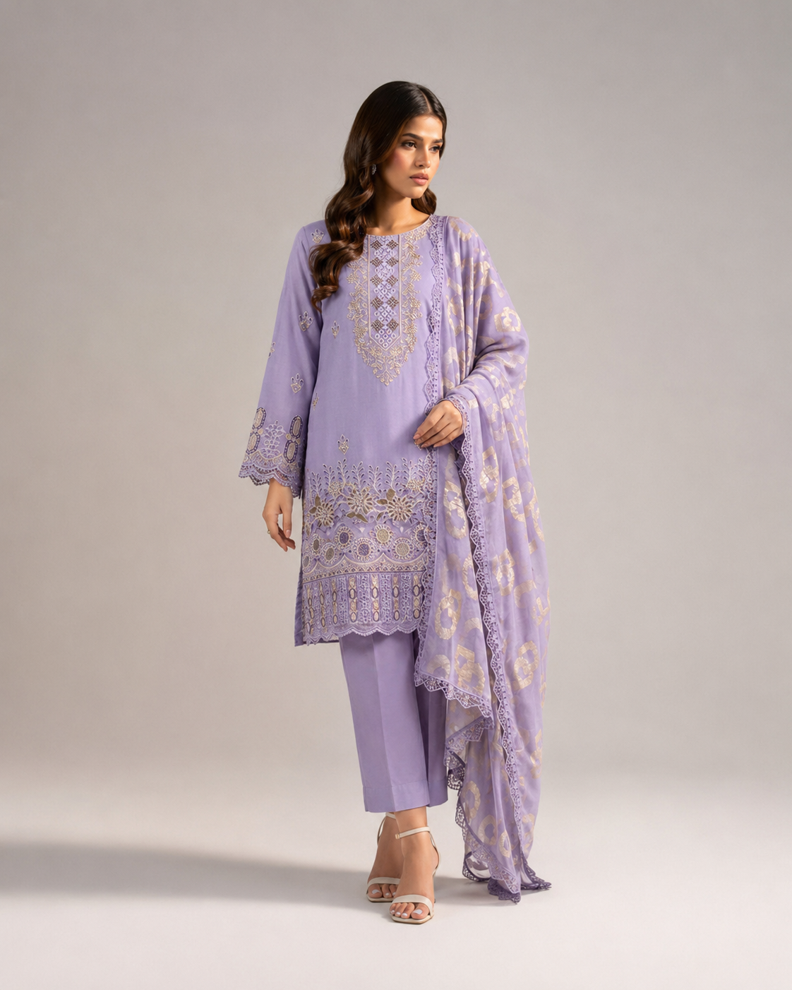 Maria B Luxury Embroidered Lawn — 3 Piece