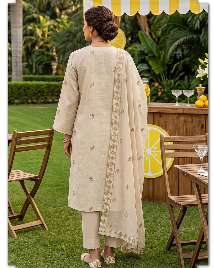 Ivory Embroidered