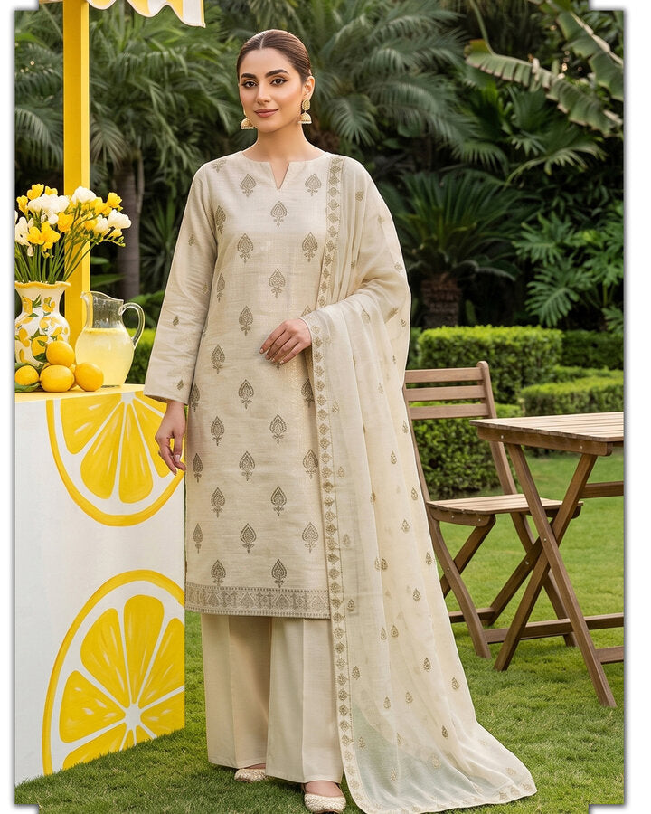Ivory Embroidered